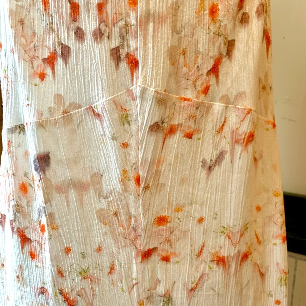 ALL SAINTS DRESS MAXI FLORAL IVORY 6 - Picture 10 of 12